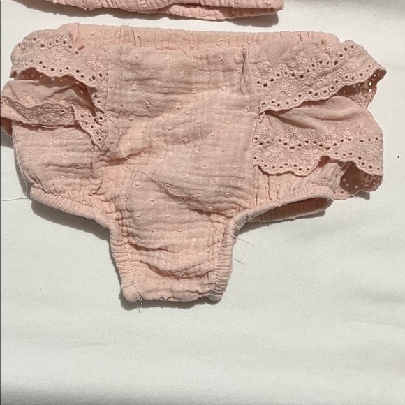 Charming Pink Ruffled Diaper Cover Set - Picture 3 of 6